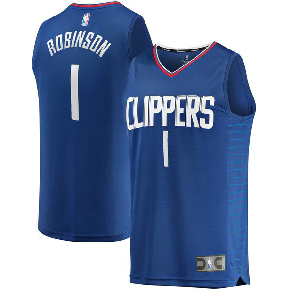 Maillot Los Angeles Clippers Homme Jerome Robinson 1 Icon Edition Bleu
